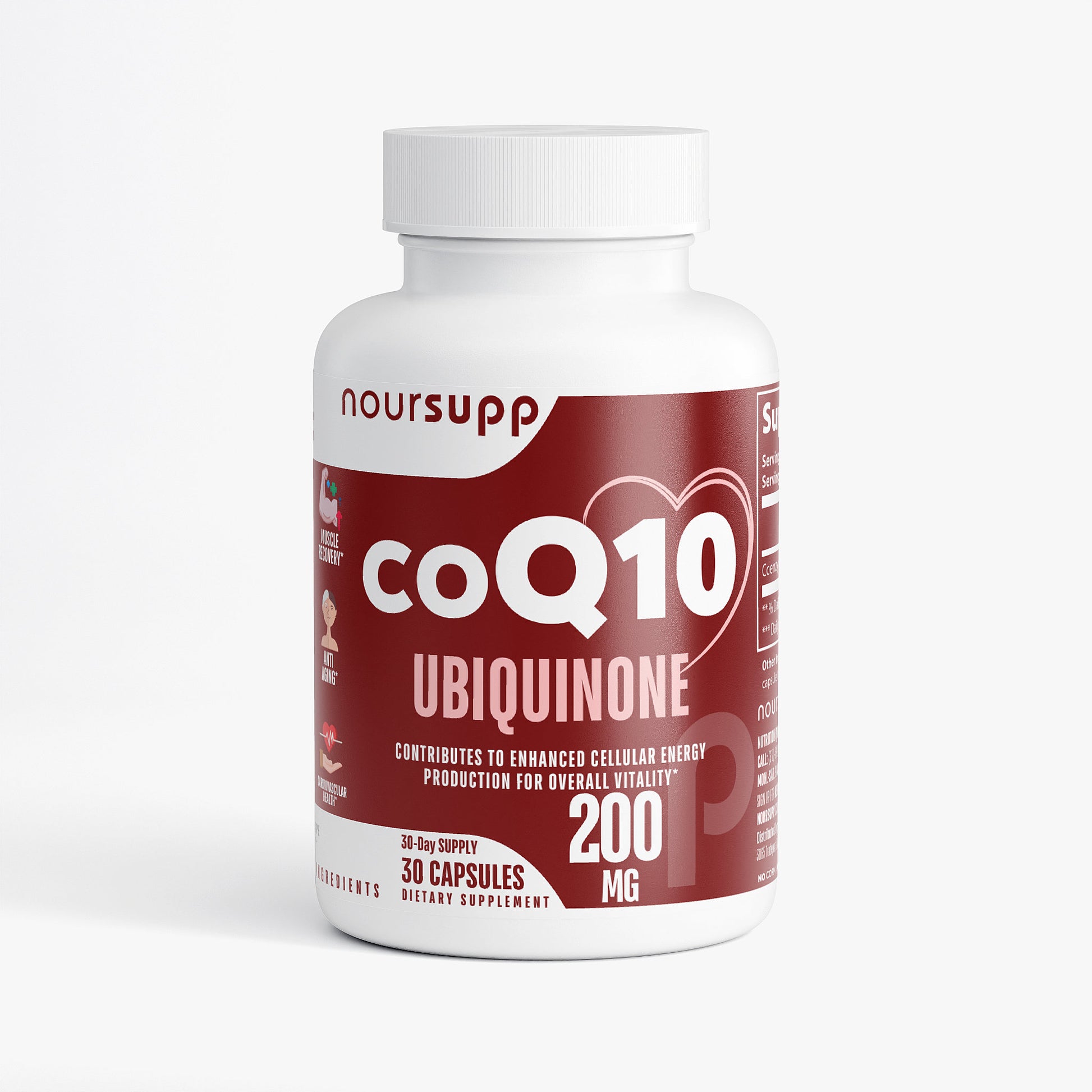100% Natural CoQ10 Ubiquinone 200mg