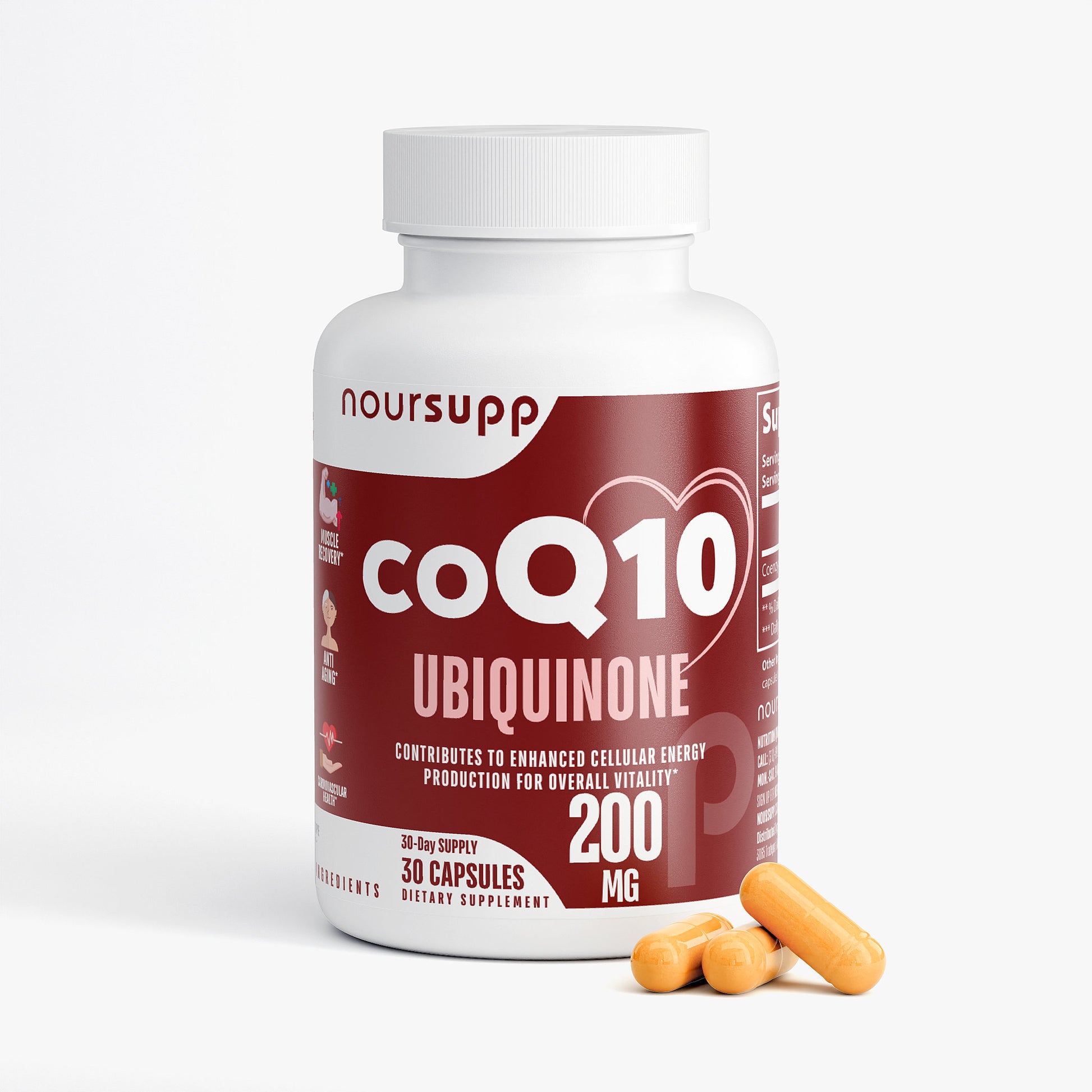 100% Natural CoQ10 Ubiquinone 200mg