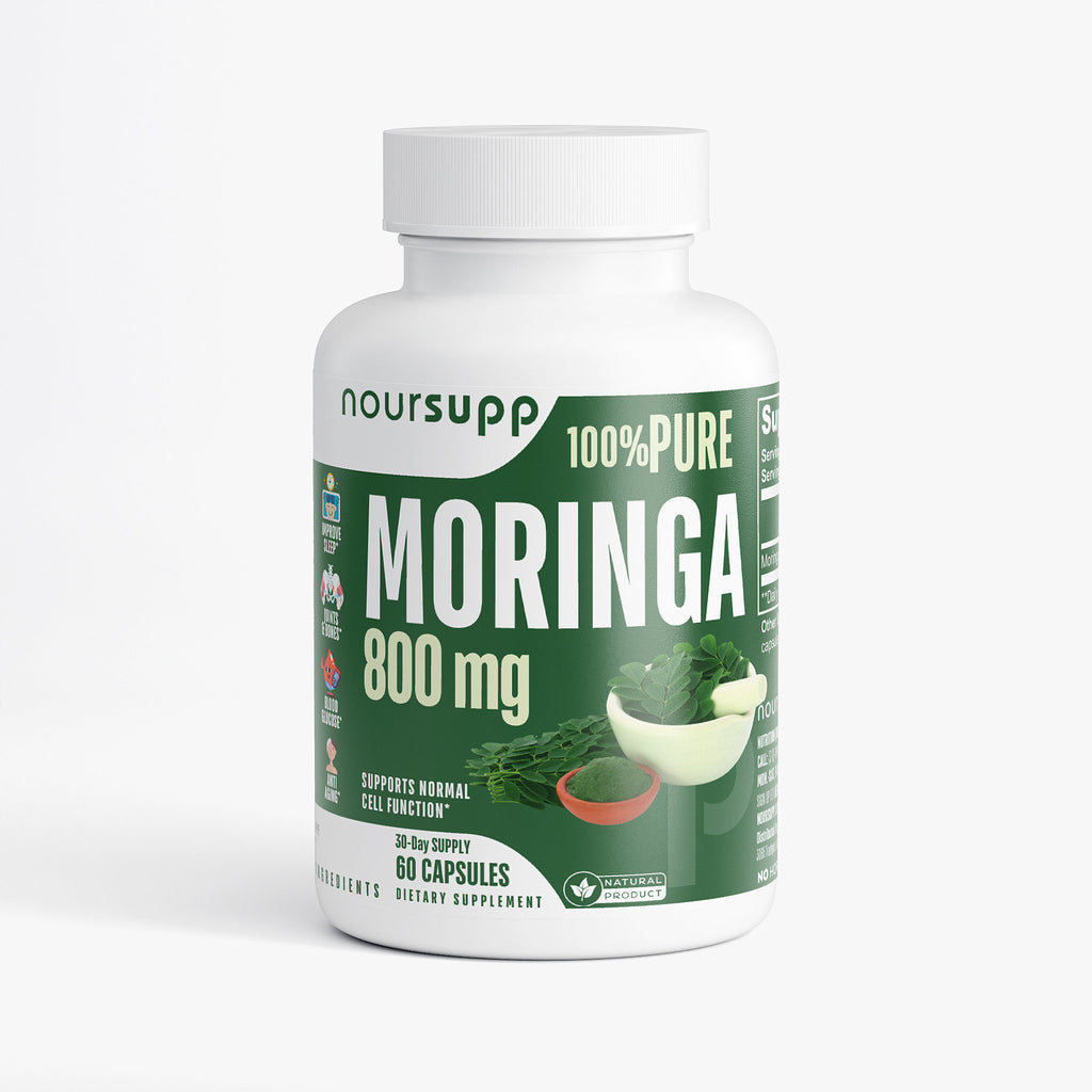 100% Pure Moringa 800mg 30-Day Supply 60 Caps