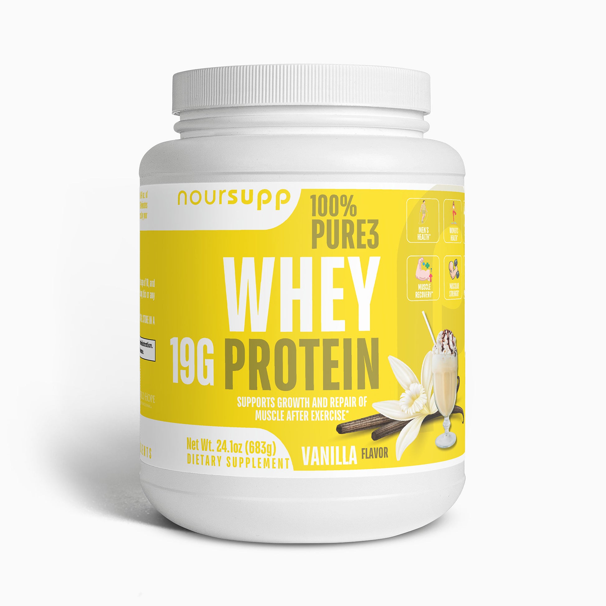Pure3 100% Whey Protein Isolate (Vanilla)