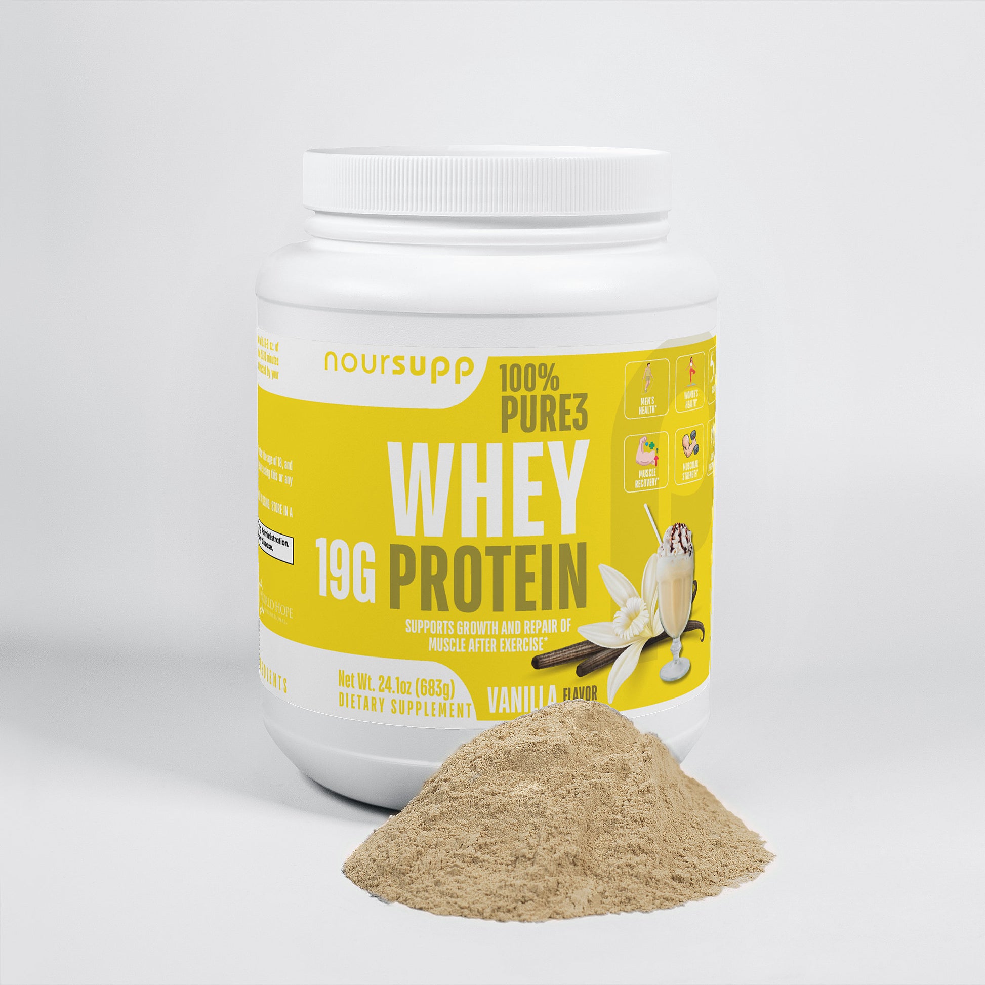 Pure3 100% Whey Protein Isolate (Vanilla)