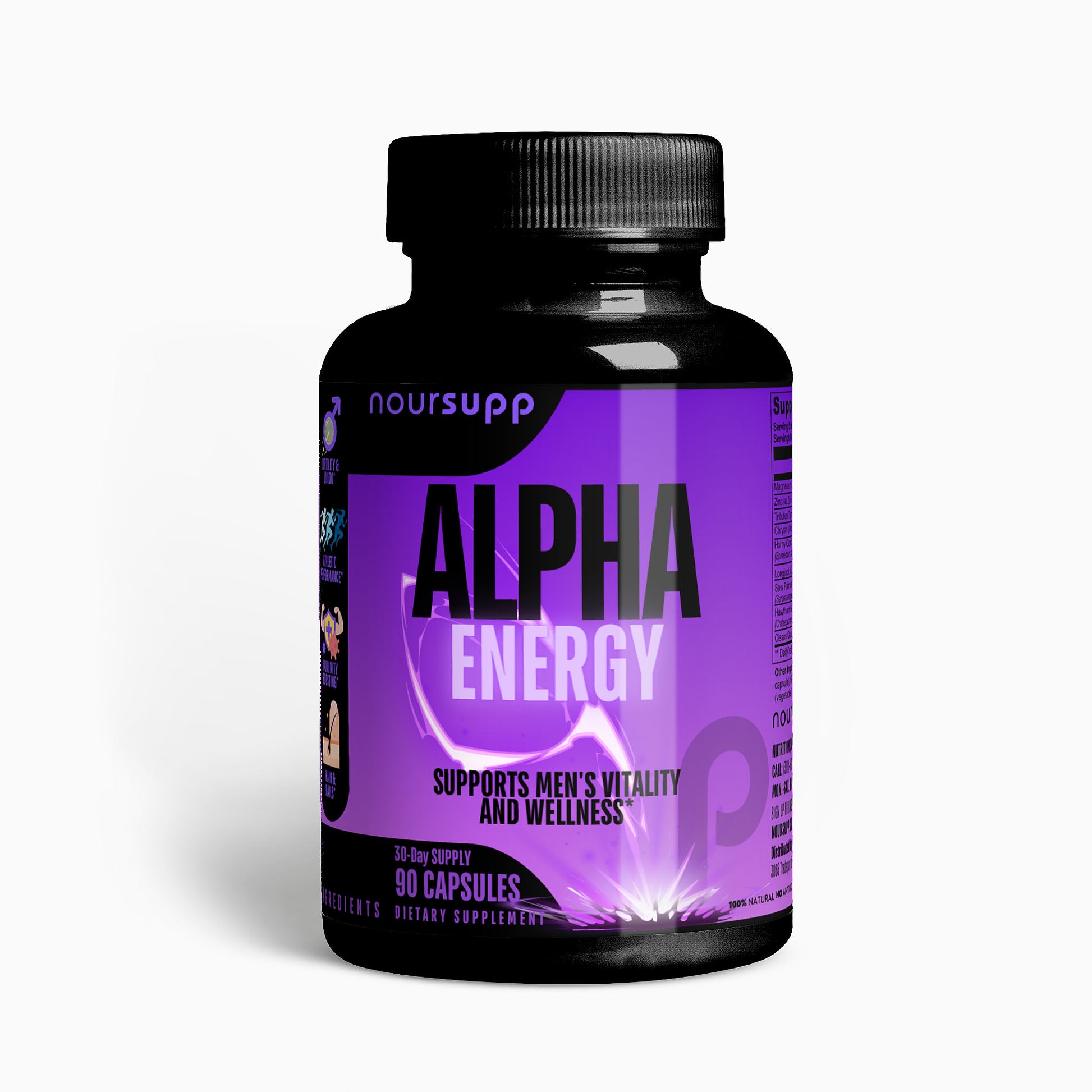Alpha Energy - 100% Natural 30-Day-Supply