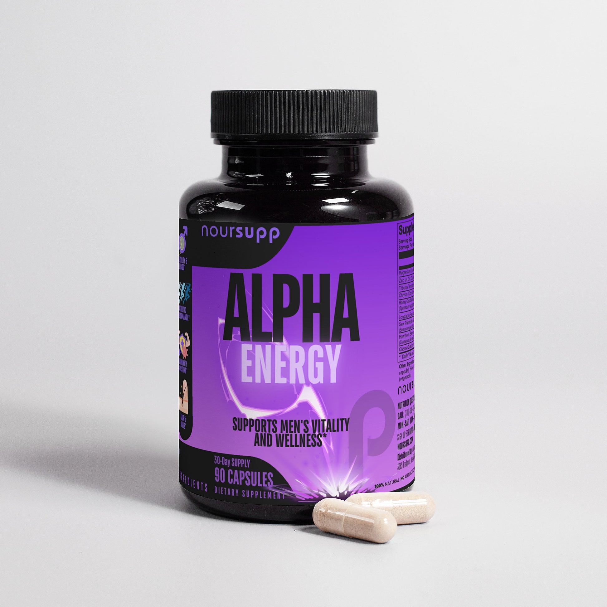 Alpha Energy - 100% Natural 30-Day-Supply