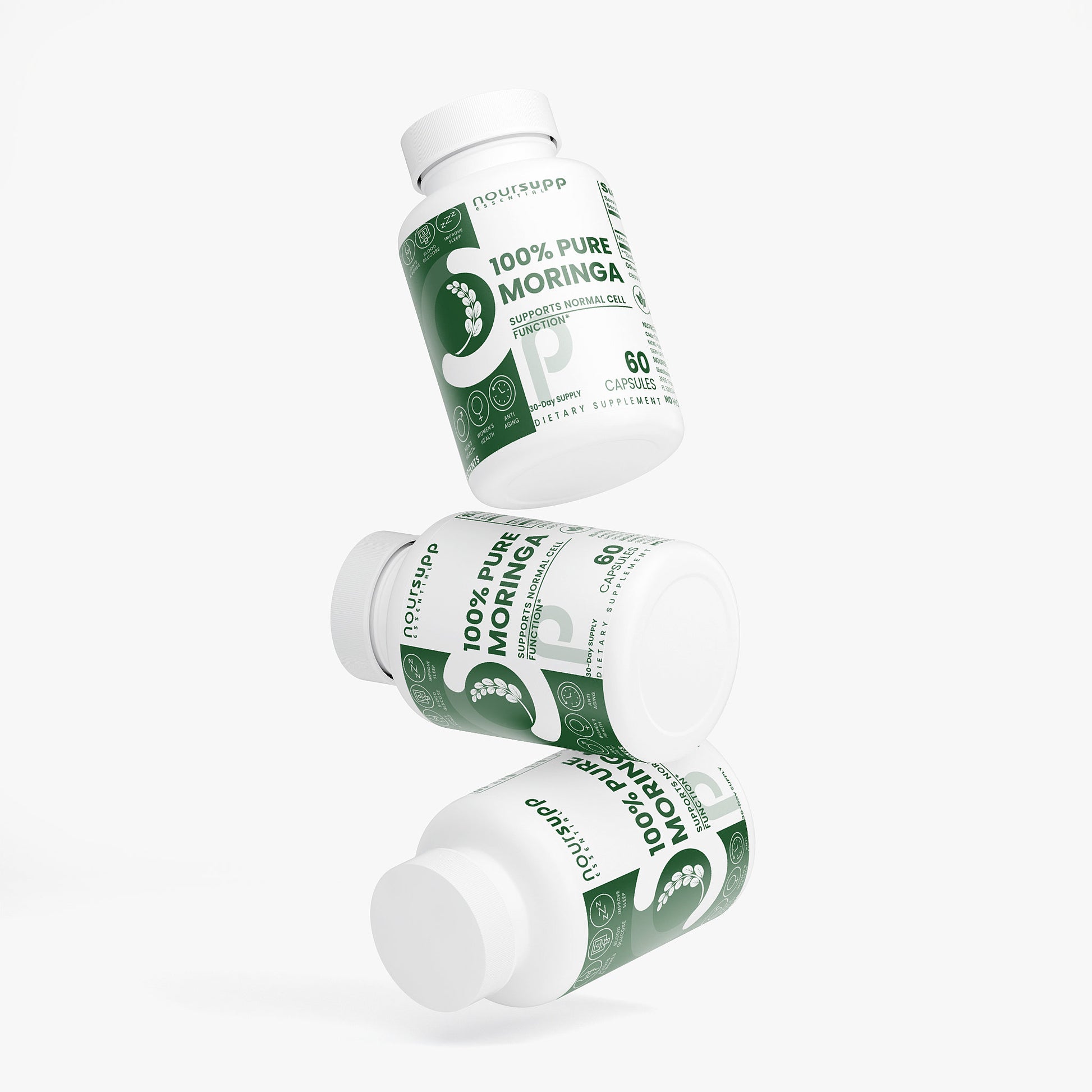 100% Pure Moringa 800mg 30-Day Supply 60 Caps