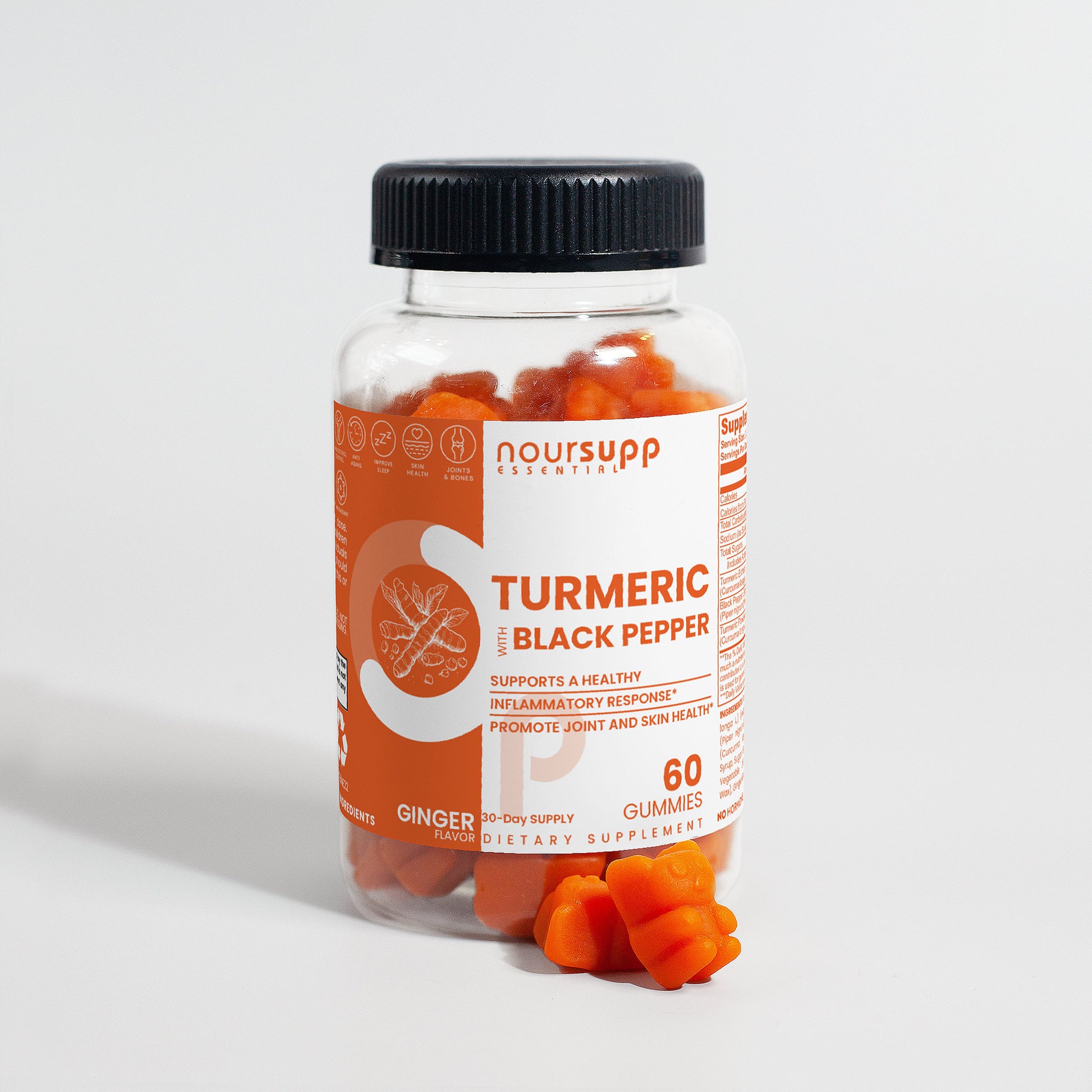 Vegan Turmeric Gummies with Black Pepper