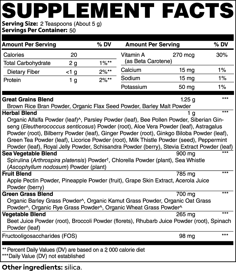 Vegetarian Ultra Cleanse Smoothie Greens