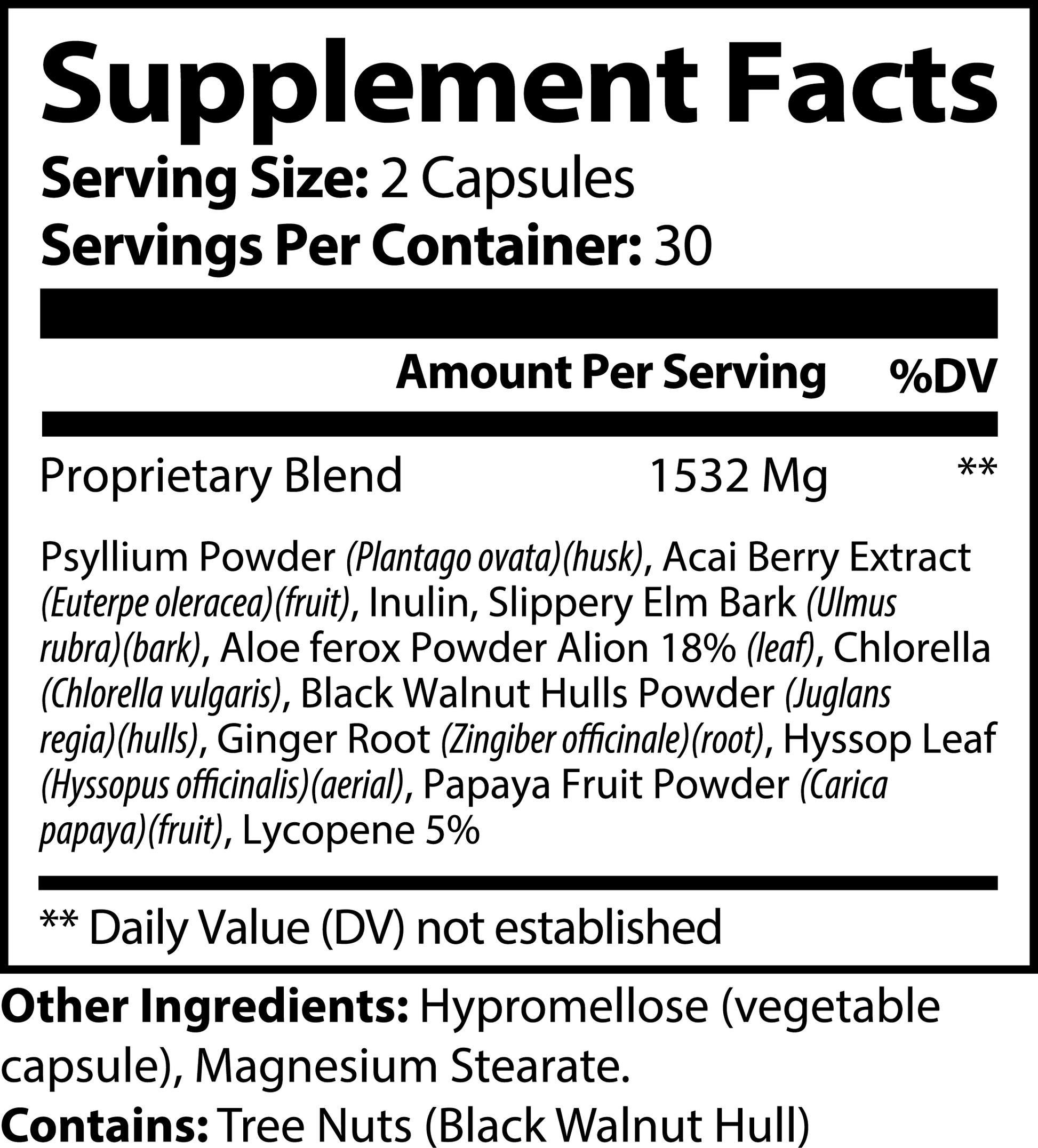 100% Natural & Vegan Max Detox (Açaí Detox)