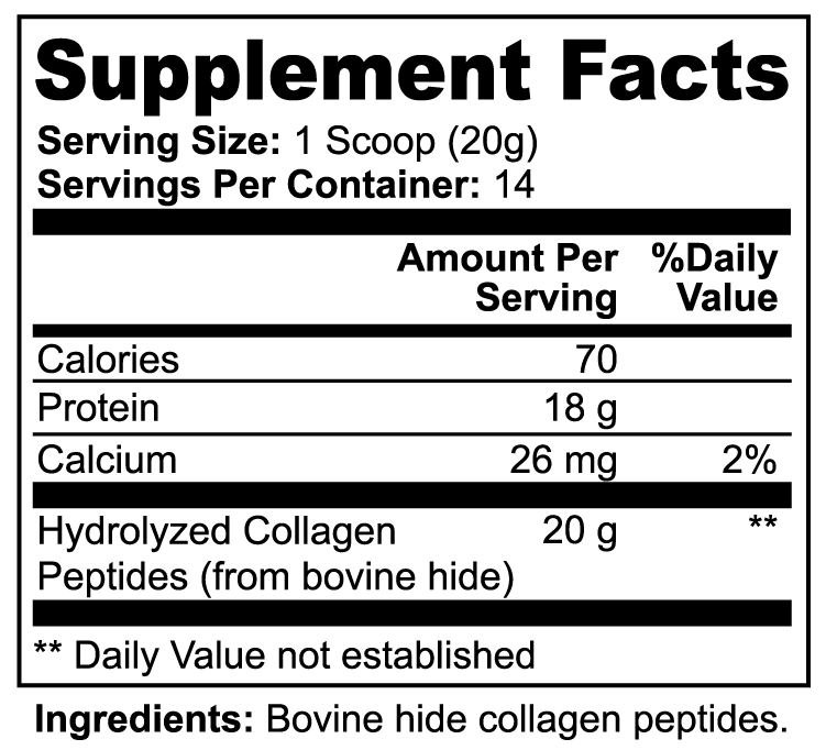 Pure Hydrolyzed Collagen Peptides - Unflavored