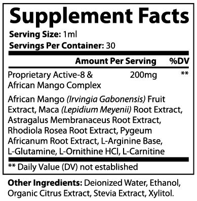 100% Natural Diet Drops Ultra 1 oz