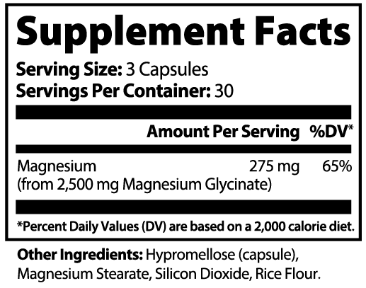 100% Natural Magnesium Glycinate